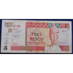 Cuba - 3 Pesos Convertibles...