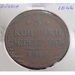 Rússia - 3 Kopeks - 1844