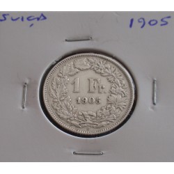 Suiça - 1 Franc - 1905 - Prata