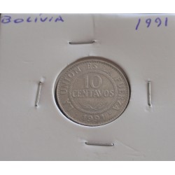 Bolívia - 10 Centavos - 1991