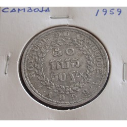 Camboja - 50 Sen - 1959