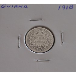 Guiana - 4 Pence - 1918 -...