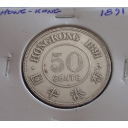 Hong - Kong - 50 Cents -...