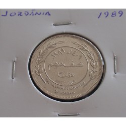 Jordânia - 50 Fils - 1989