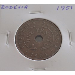 Rodésia - 1 Penny - 1951