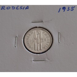 Rodésia - 3 Pence - 1935 -...