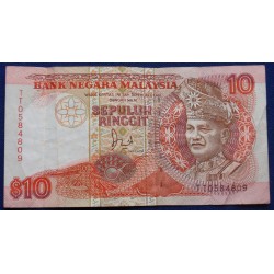 Malásia - 10 Ringgit - 1989