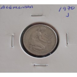 Alemanha - 50 Pfennig - 1970 J