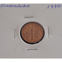 Singapura - 1 Cent - 1990