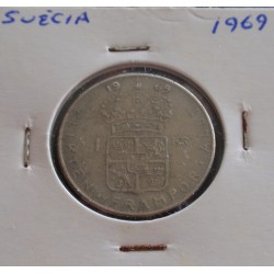 Suécia - 1 Krona - 1969