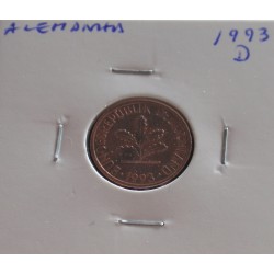 Alemanha - 1 Pfennig - 1993 D