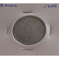 Brasil - 5 Cruzados - 1986