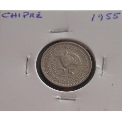 Chipre - 25 Mils - 1955