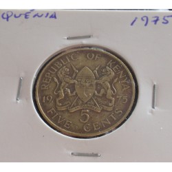 Quénia - 5 Cents - 1975