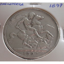 Inglaterra - 1 Crown - 1897...