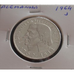 Alemanha - 5 Mark - 1964 J...