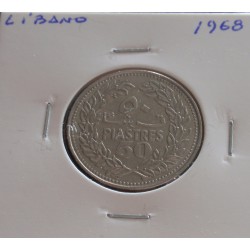 Líbano - 50 Piastres - 1968