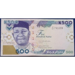 Nigéria - 500 Naira - 2022...