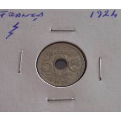 França - 5 Centimes - 1924...