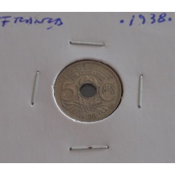 França - 5 Centimes - .1938.