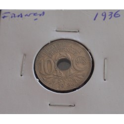 França - 10 Centimes - 1936