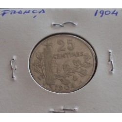 França - 25 Centimes - 1904