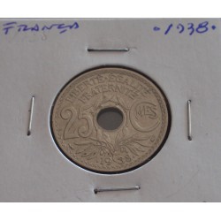 França - 25 Centimes - .1938.