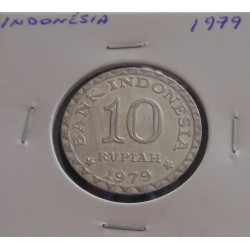 Indonésia - 10 Rupiah - 1979