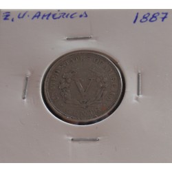 E. U. América - 5 Cents - 1887