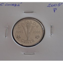 Canadá - 5 Cents - 2005 P