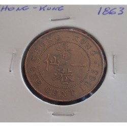 Hong - Kong - 1 Cent - 1863
