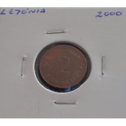 Letónia - 2 Santimi - 2000