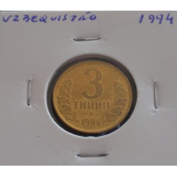 Uzbequistão - 3 Tiyin - 1994