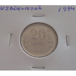 Uzbequistão - 20 Tiyin - 1994
