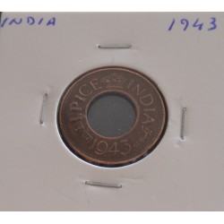 India - 1 Pice - 1943