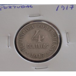 Portugal - 4 Centavos - 1917
