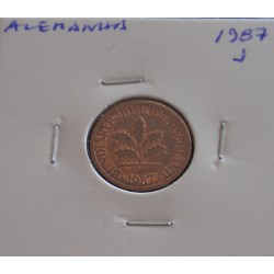 Alemanha - 1 Pfennig - 1987 J