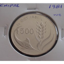 Chipre - 500 Mils - 1981 - Unc