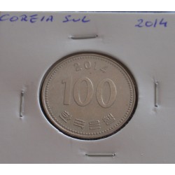 Coreia do Sul - 100 Won - 2014