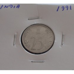 India - 25 Paise - 1991