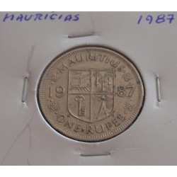 Maurícias - 1 Rupee - 1987