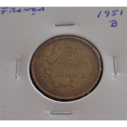 França - 20 Francs - 1951 B
