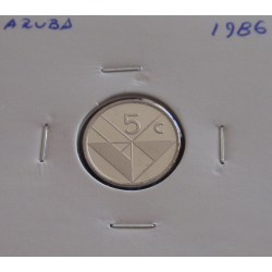 Aruba - 5 Cents - 1986