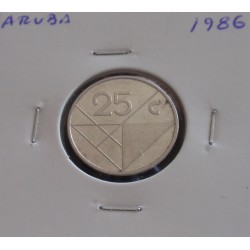 Aruba - 25 Cents - 1986