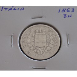 Itália - 1 Lira - 1863 BN -...