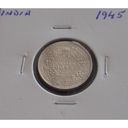 India - 1/4 Rupee - 1945 -...