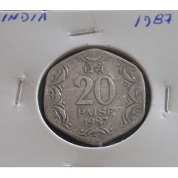 India - 20 Paise - 1987