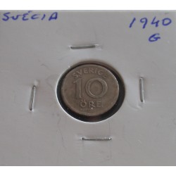Suécia - 10 Ore - 1940 G