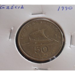 Grécia - 50 Drachmes - 1990