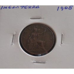 Inglaterra - 1 Farthing - 1908